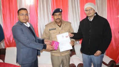 यात्रा के दौरान सराहनीय कार्य करने वाले पुलिस अधिकारियों को किया सम्मानित