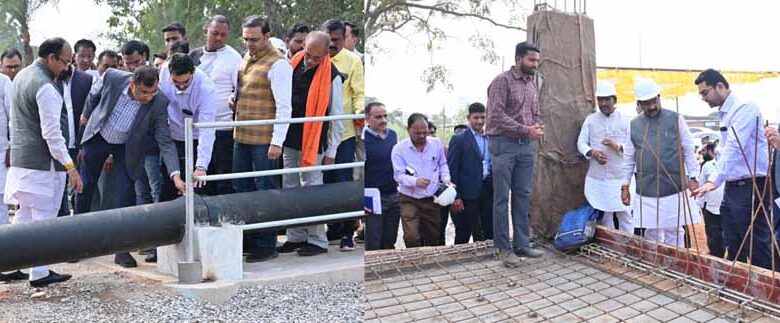 उप मुख्यमंत्री अरुण साव ने मिशन अमृत के तहत निर्माणाधीन जल प्रदाय योजना का किया औचक निरीक्षण