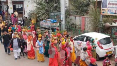 महाकुंभ अमृत कलश यात्रा में लोगों ने किया पूजन, 3000 किमी दूरी तय कर पहुंचेगी प्रयागराज