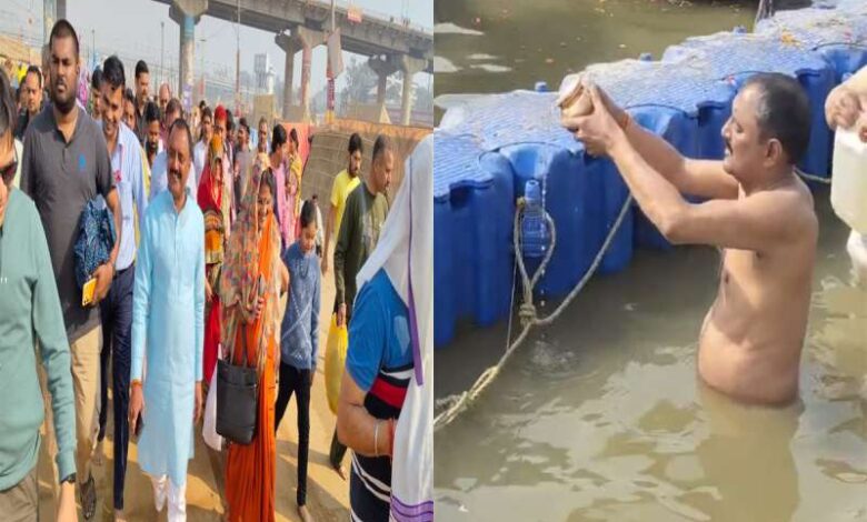 बिना वीआईपी प्रोटोकॉल के मप्र सरकार के मंत्री राकेश शुक्ला ने सपरिवार लगाई महाकुंभ में डुबकी….. बिना वीआईपी प्रोटोकॉल के मप्र सरकार के मंत्री राकेश शुक्ला ने सपरिवार लगाई महाकुंभ में डुबकी…..